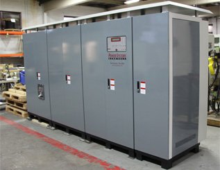 Frequency converter panels and switchgear integration